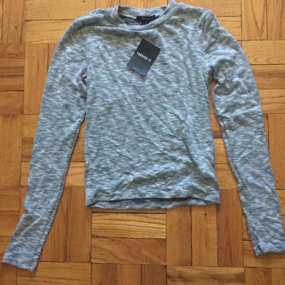 Heather Grey Forever 21 long sleeve shirt